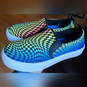 SZ 7.5 Women's SKECHERS STREET POPPY PSYCHEDELIC Tie Dye Slip-on Shoes